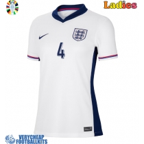 England Declan Rice #4 Replica Home Shirt Ladies Euro 2024 Short Sleeve